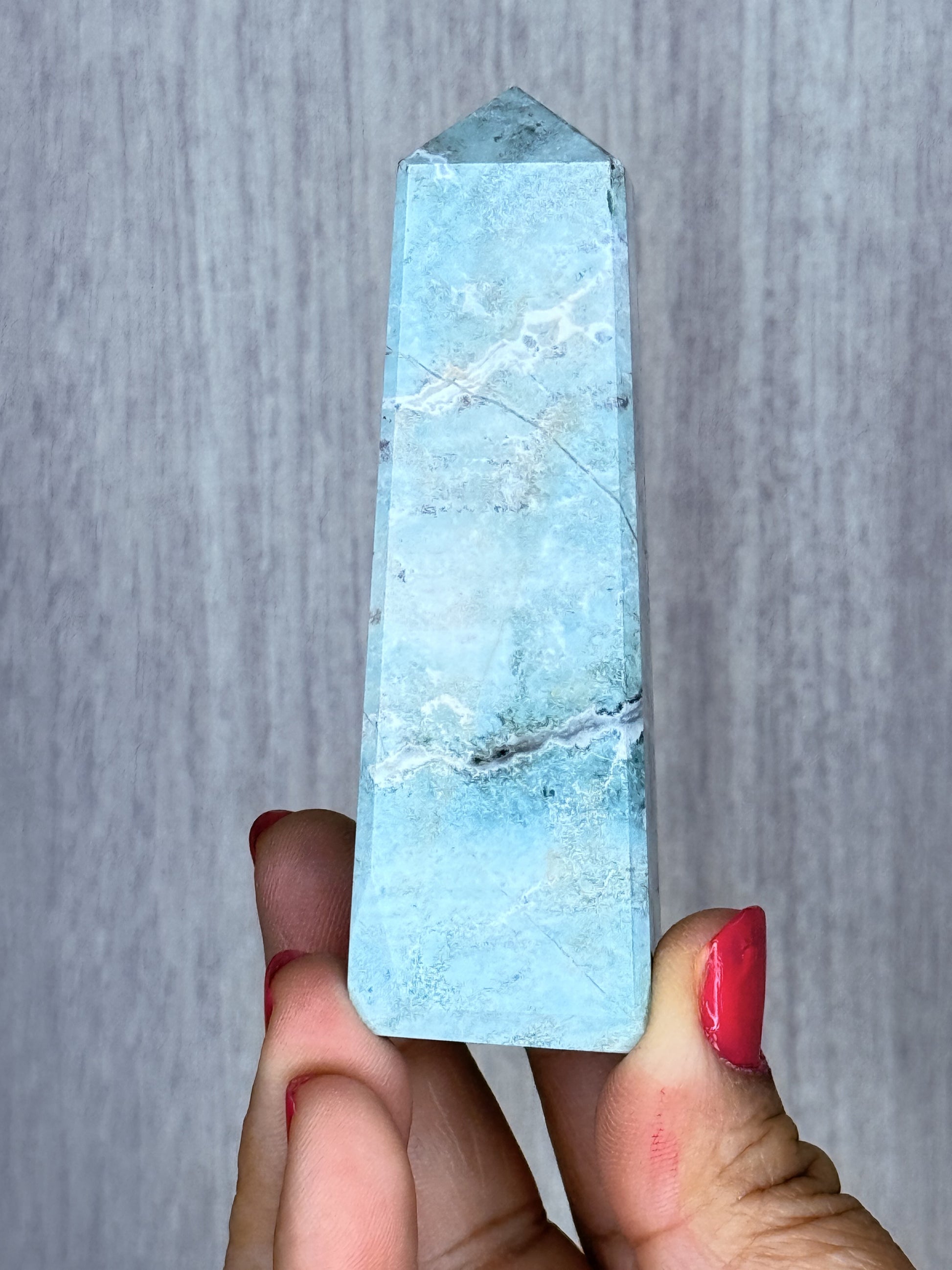 Unicorn Jasper Obelisk – Polished Jasper Tower | Handpicked Colorful Grounding Stone - Auralis Crystals