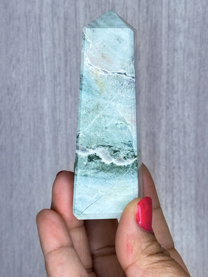 Unicorn Jasper Obelisk – Polished Jasper Tower | Handpicked Colorful Grounding Stone - Auralis Crystals