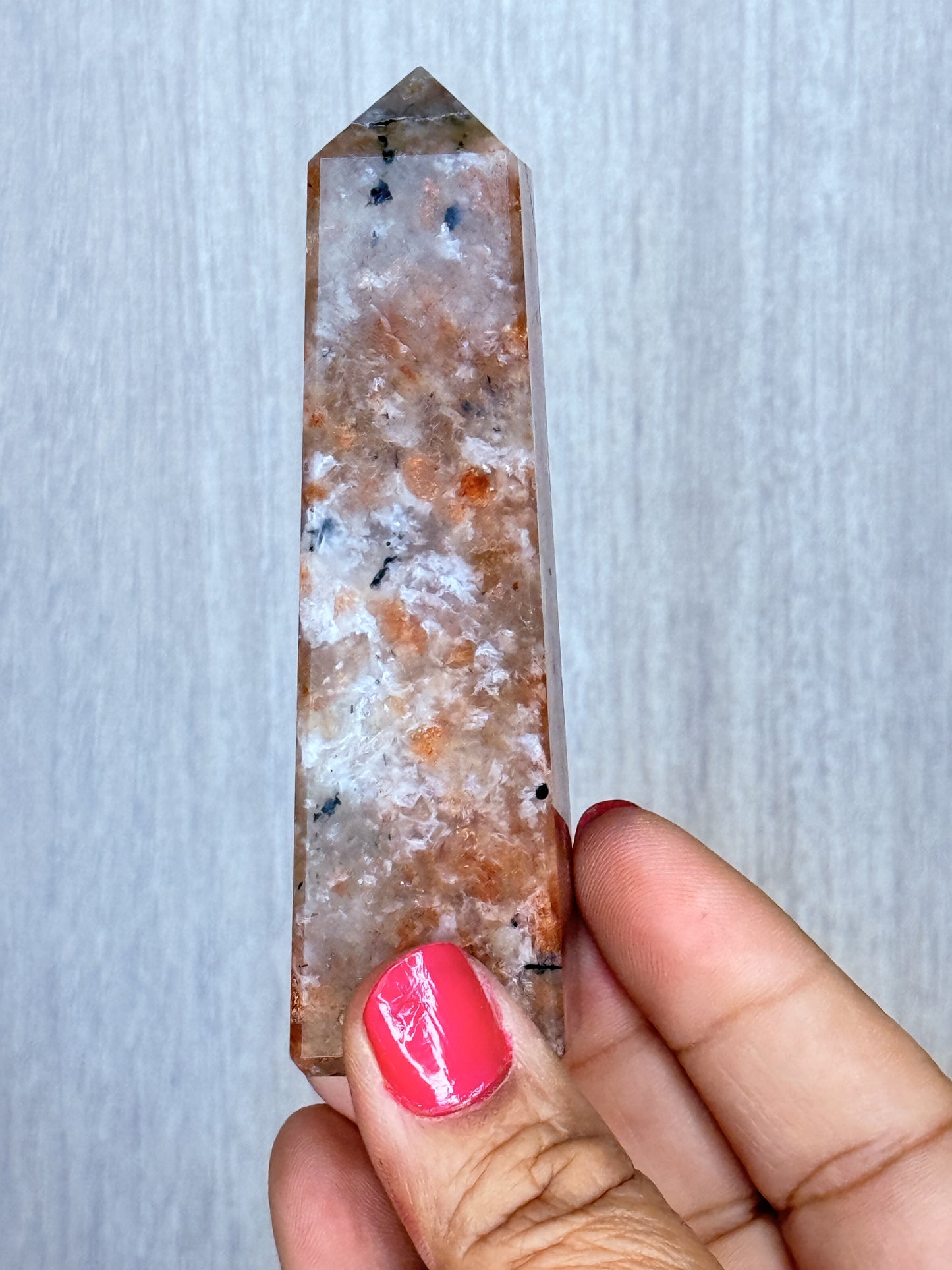 Sunstone Obelisk – Polished Feldspar Tower | Handpicked Confidence & Vitality Crystal