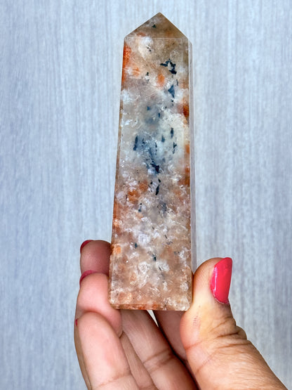 Sunstone Obelisk – Polished Feldspar Tower | Handpicked Confidence & Vitality Crystal
