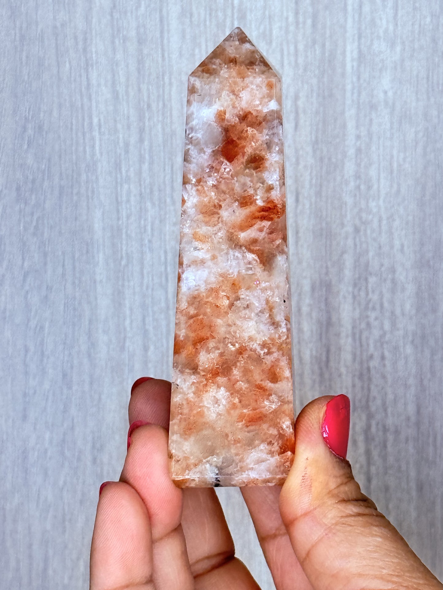 Sunstone Obelisk – Polished Feldspar Tower | Handpicked Confidence & Vitality Crystal