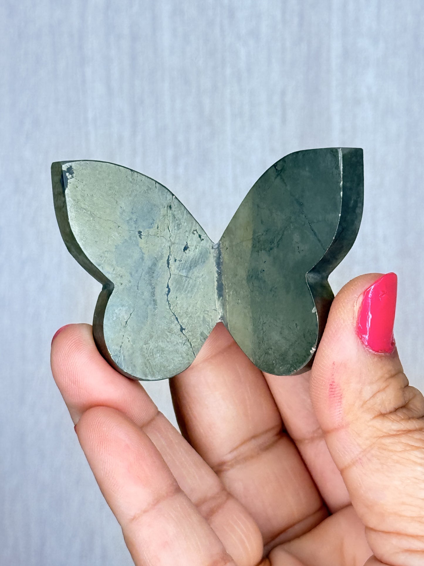 Crystal 3D Butterfly Carvings – Sodalite, Pyrite, Moss Agate, Prehnite, Tanzania Moonstone & Rainbow Moonstone