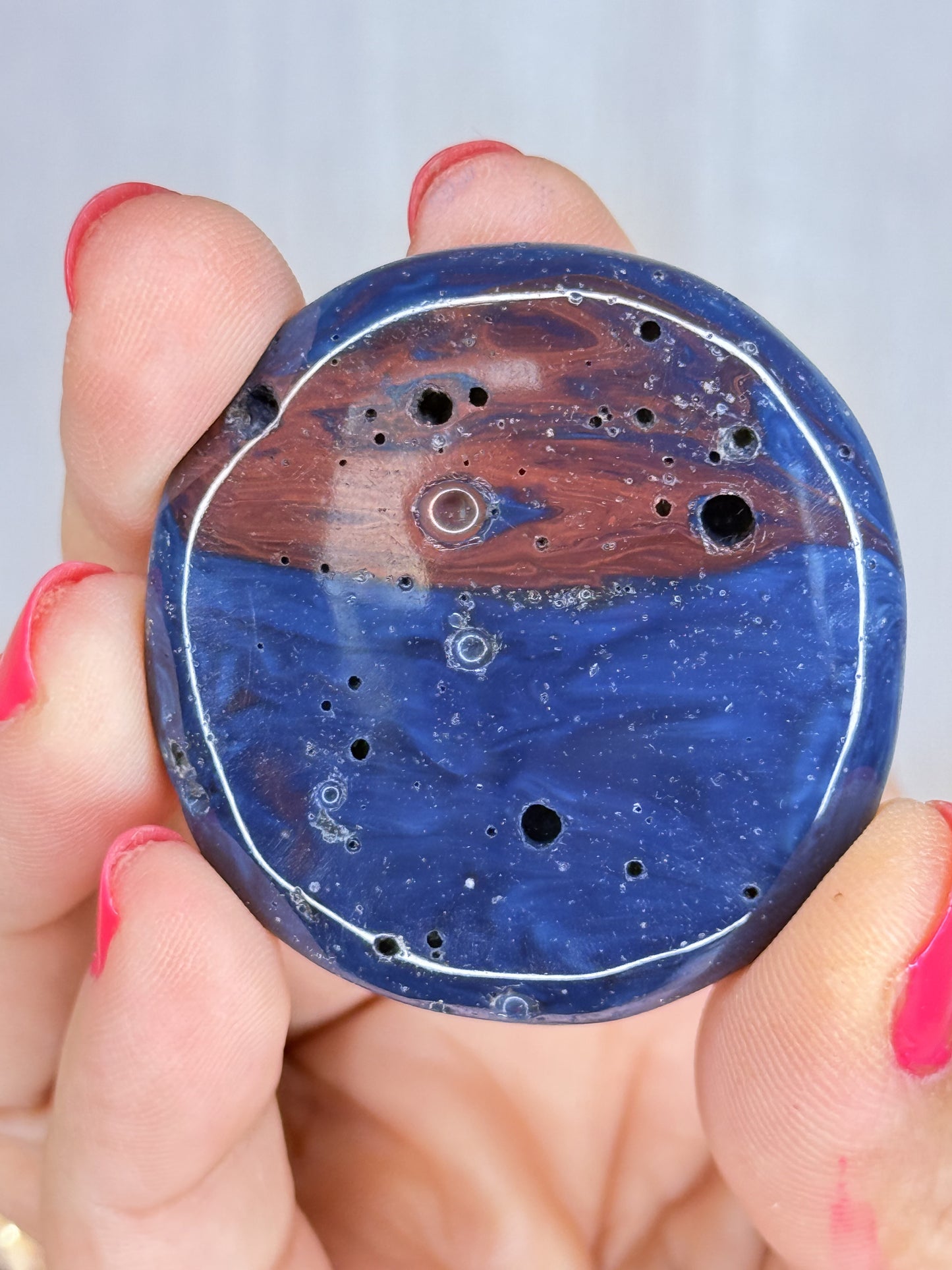 Sieber “Agate” Flatstone – Historic German Smelting Slag | Hardened Copper By-Product from Sieber | Collector Piece