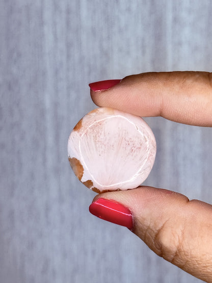 Scolecite Flatstone – High Vibration Crystal for Peace, Sleep & Spiritual Connection | Handpicked Intuitively Chosen Piece - Auralis Crystals