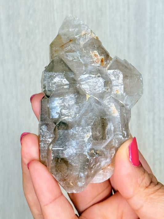 Whispering Shadows – Elestial Smoky Quartz Cluster