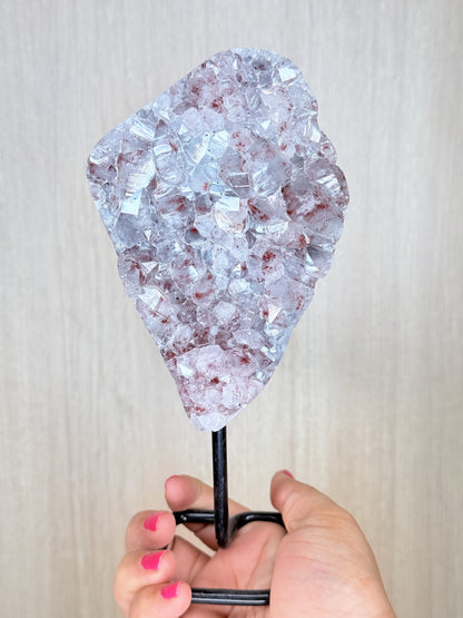 💜 Amethyst with Hematite on Stand - Auralis Crystals