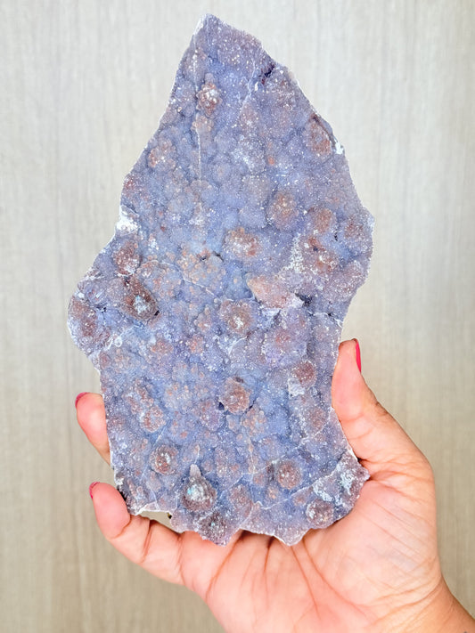Colorful Pink & Purple Zeolite Raw Slab