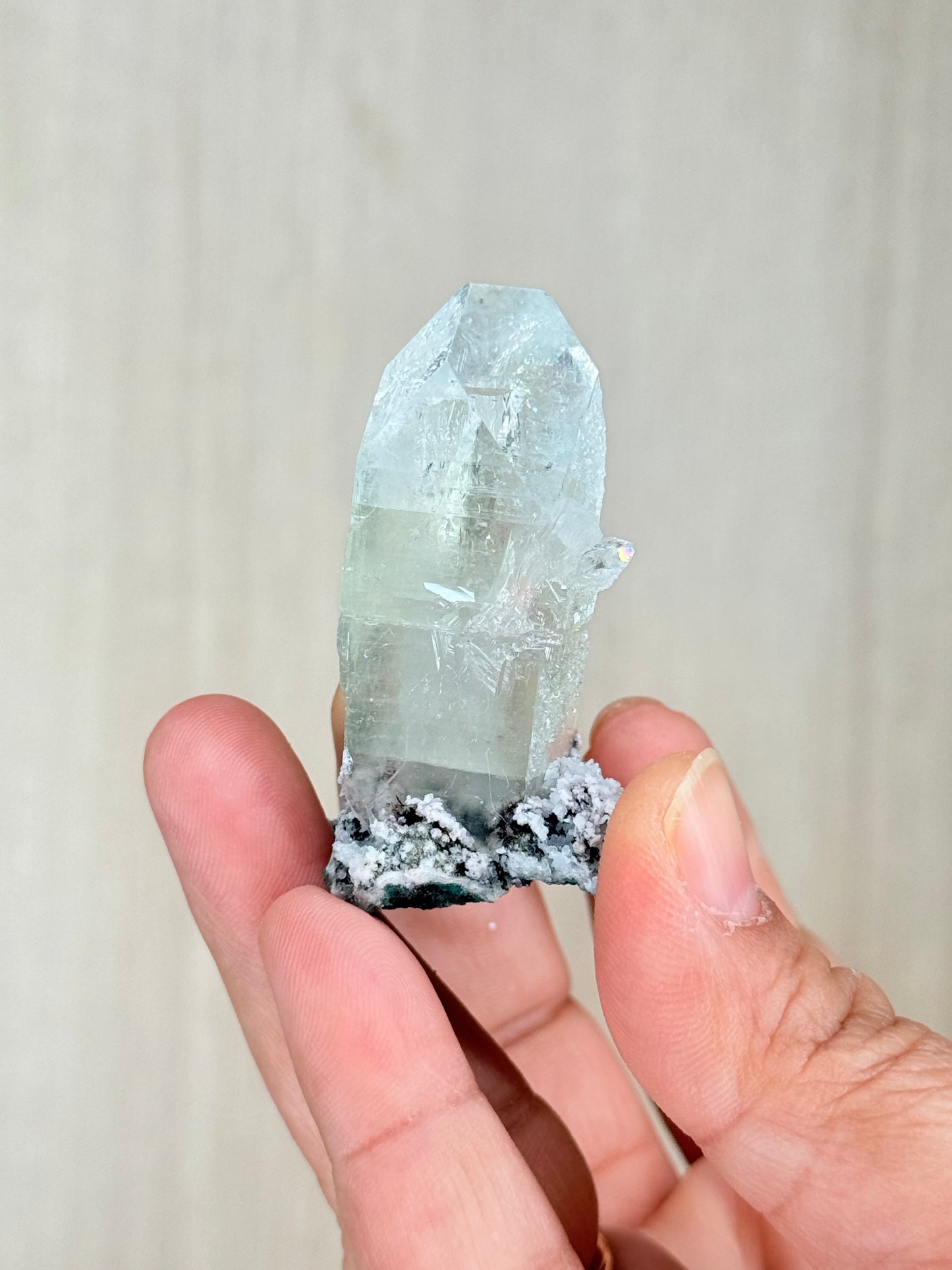 Apophyllite with Stilbite Crystal Specimen – Maharashtra, India | Luminous Zeolite Mineral Cluster - Auralis Crystals
