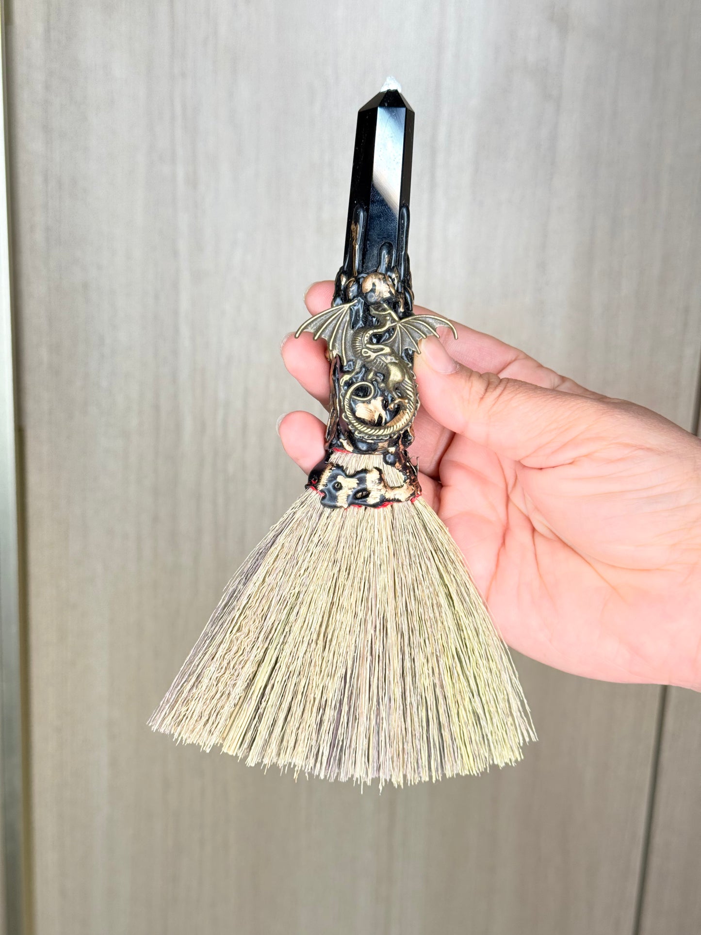 Broom with Black Obsidian Generator
