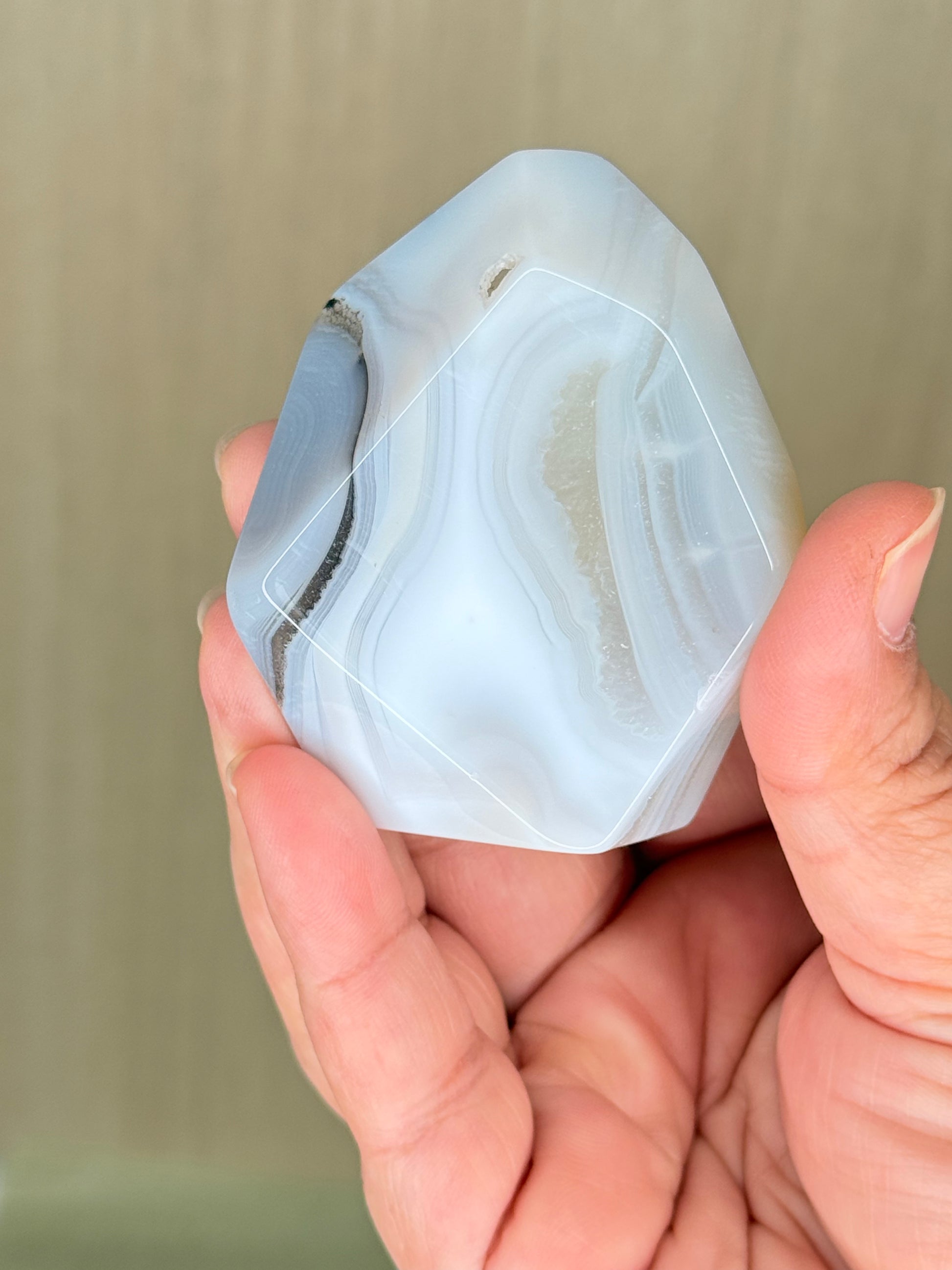 Banded Grey Agate Freeforms – Mystical Crystal for Grounding & Elegance - Auralis Crystals
