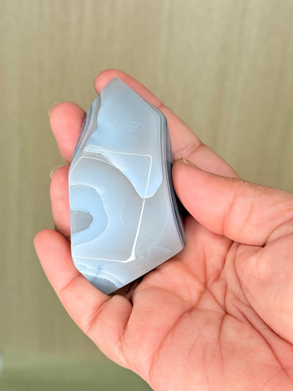 Banded Grey Agate Freeforms – Mystical Crystal for Grounding & Elegance - Auralis Crystals