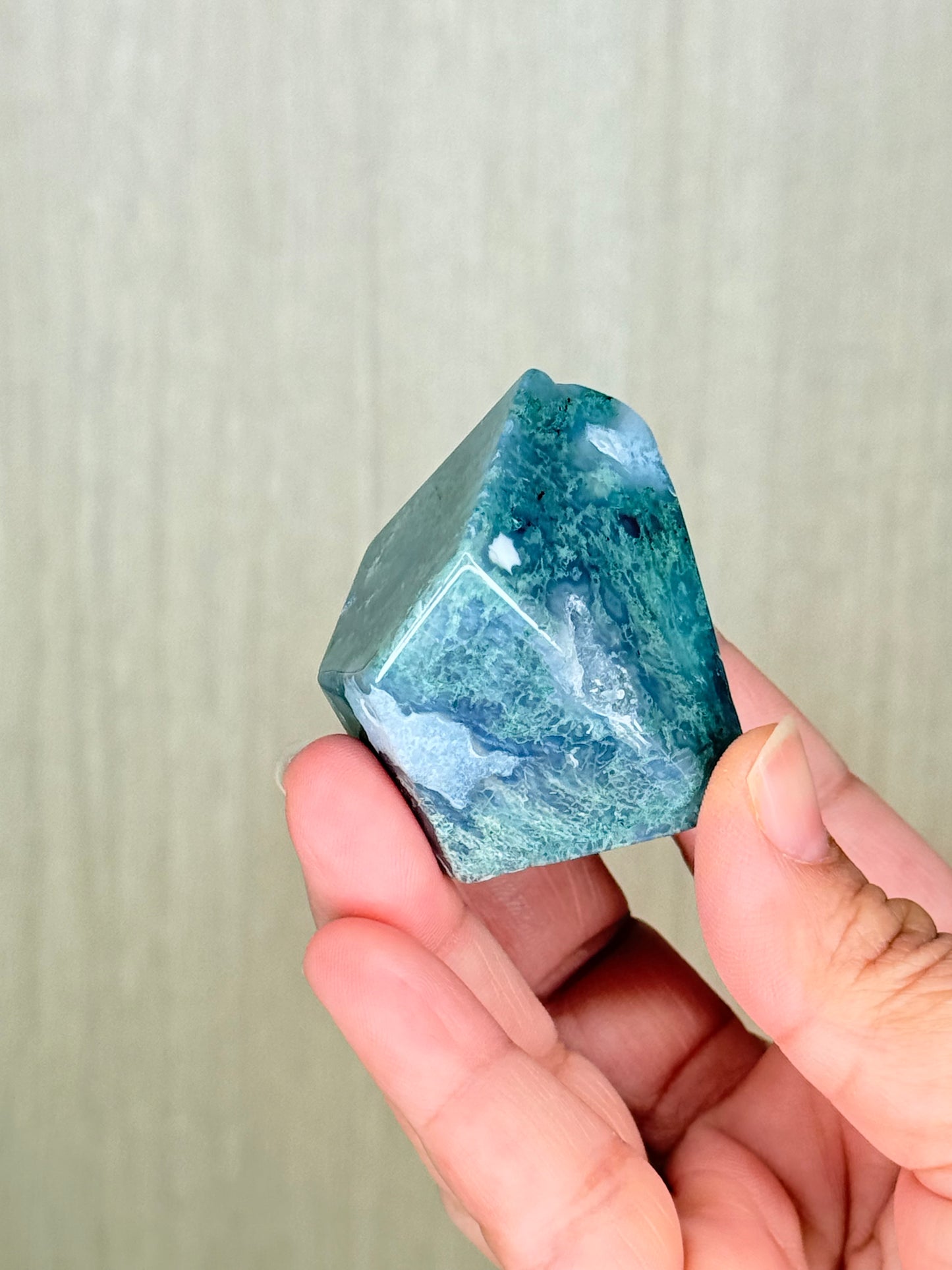 Moss Agate Freeforms – Mystical Green Crystal for Growth & Grounding