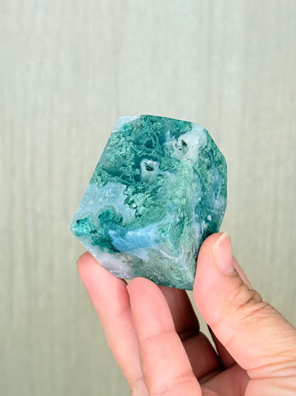 Moss Agate Freeforms – Mystical Green Crystal for Growth & Grounding - Auralis Crystals