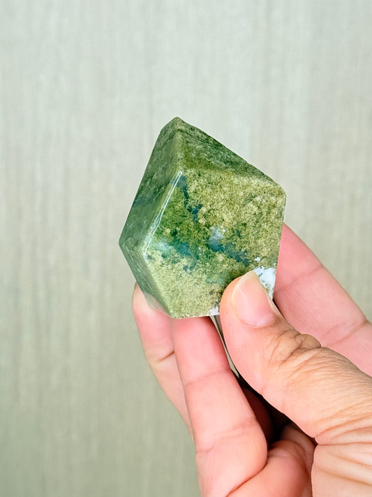 Moss Agate Freeforms – Mystical Green Crystal for Growth & Grounding