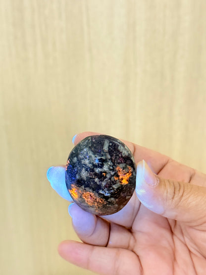 UV Reactive Eudialyte Palmstones – Rare Mystical Crystal for Heart & Vitality - Auralis Crystals