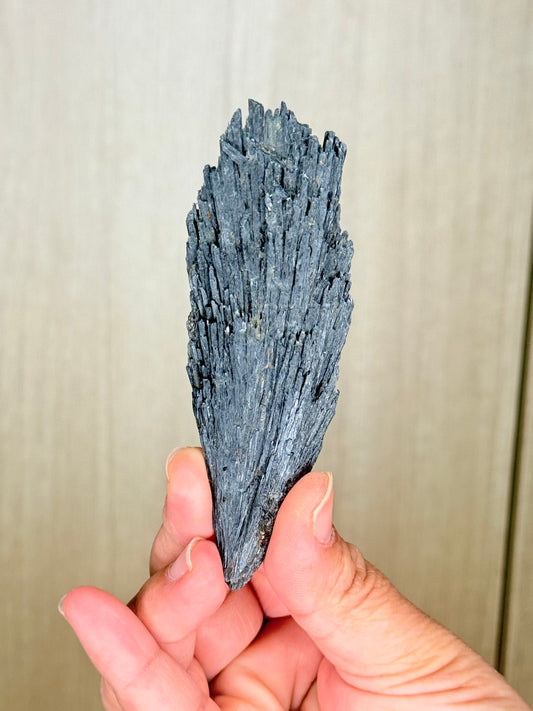 Black Kyanite Raw Clusters – Natural Energy Clearing Crystal from Brazil