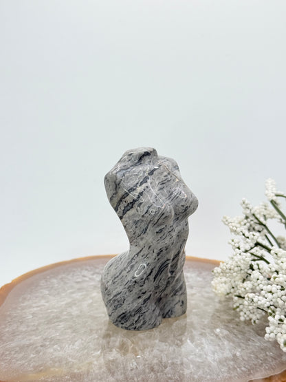 Picasso Jasper Goddess Body Carving – Artistic Stone for Strength & Balance
