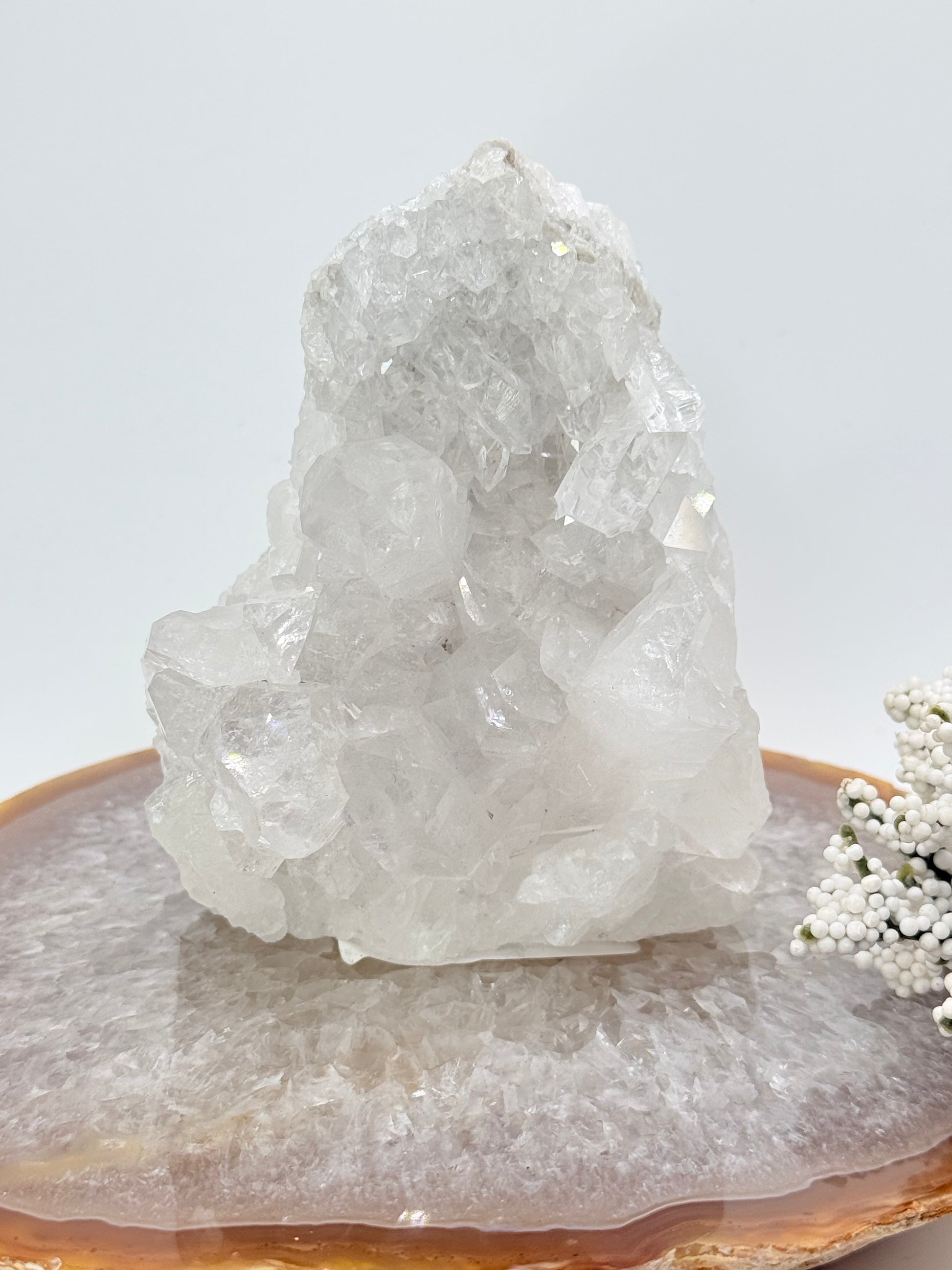 Clear Quartz Self-Standing Cluster – Natural Crystal for Clarity & Light - Auralis Crystals