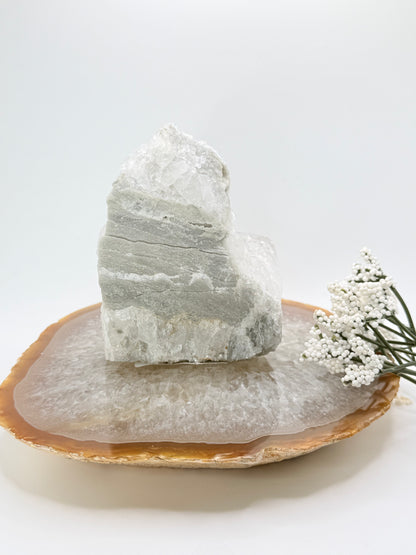 Clear Quartz Self-Standing Cluster – Natural Crystal for Clarity & Light - Auralis Crystals