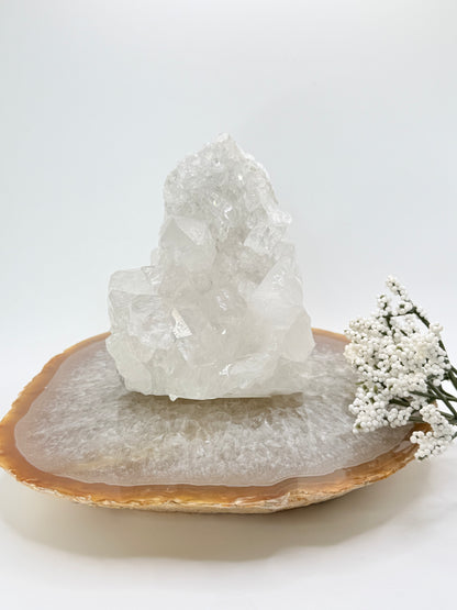 Clear Quartz Self-Standing Cluster – Natural Crystal for Clarity & Light - Auralis Crystals