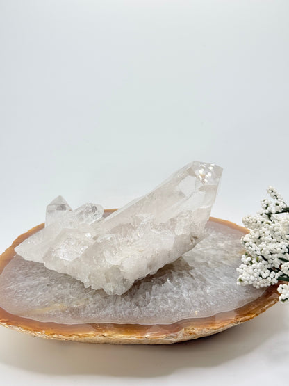 Brazilian Clear Quartz Cluster – Natural Crystal Formation