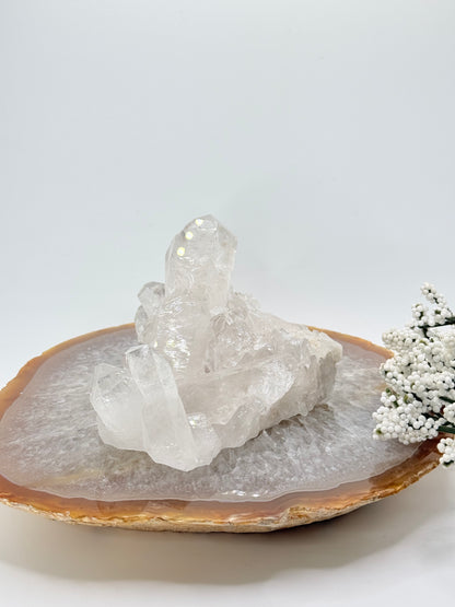 Brazilian Clear Quartz Cluster – Natural Crystal Formation