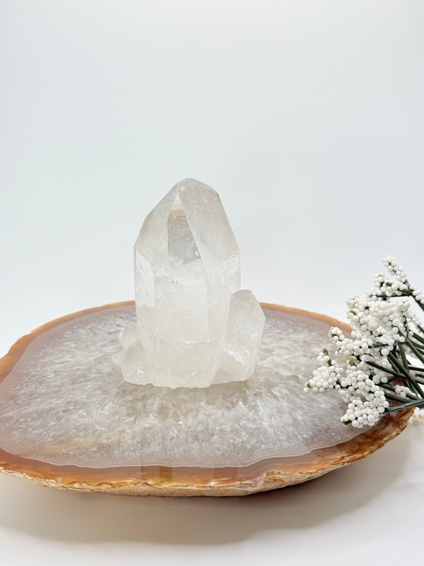 Brazilian Clear Quartz Cluster – Natural Crystal Formation