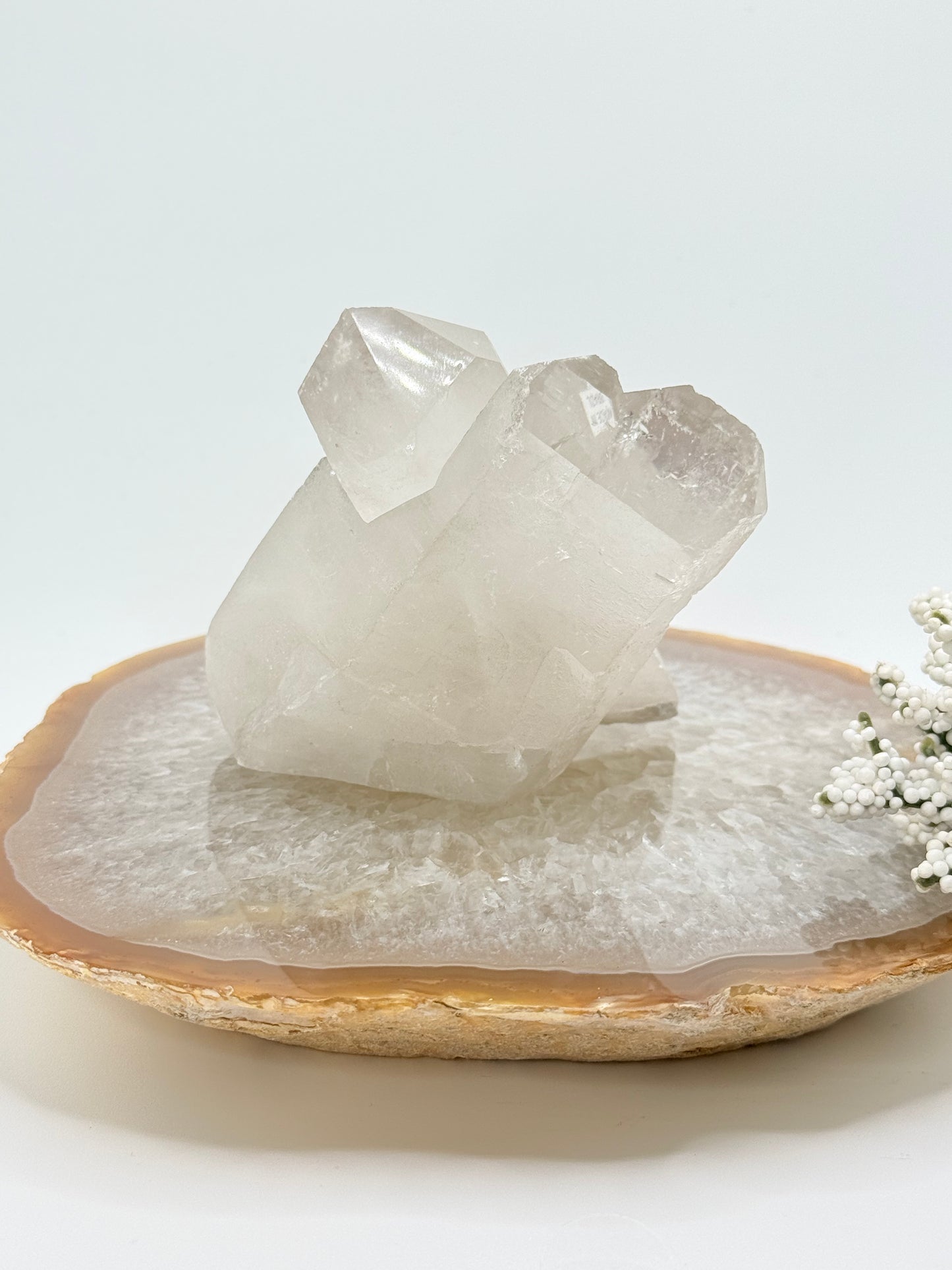 Brazilian Clear Quartz Cluster with Points – Natural Crystal Formation