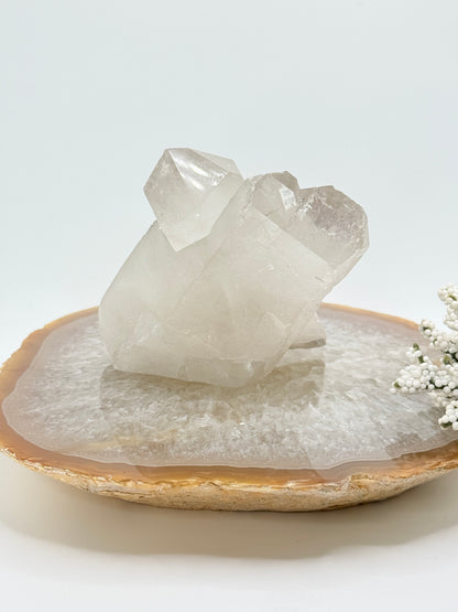 Brazilian Clear Quartz Cluster with Points – Natural Crystal Formation