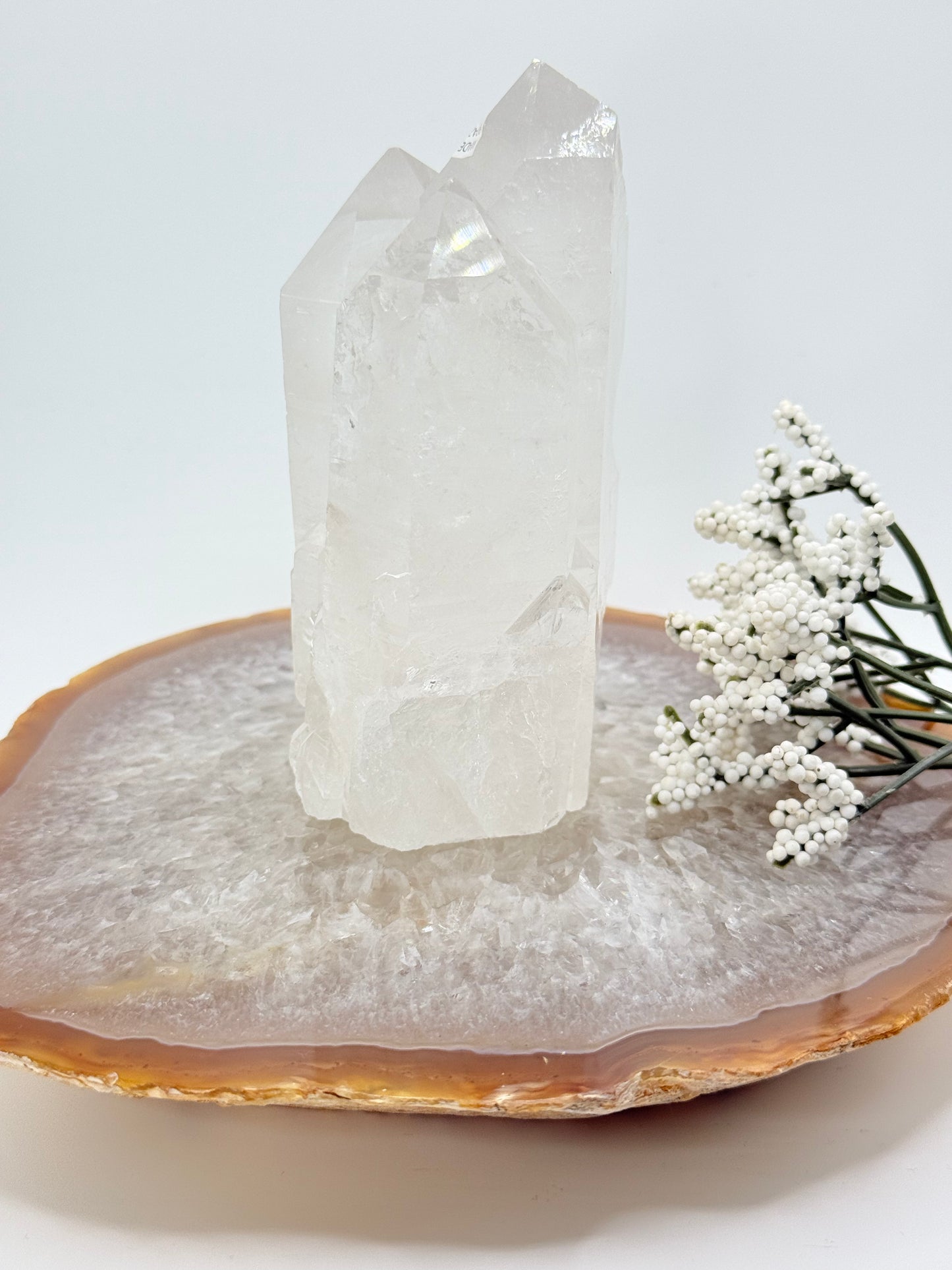 Brazilian Clear Quartz Cluster – Large Prismatic Natural Points - Auralis Crystals