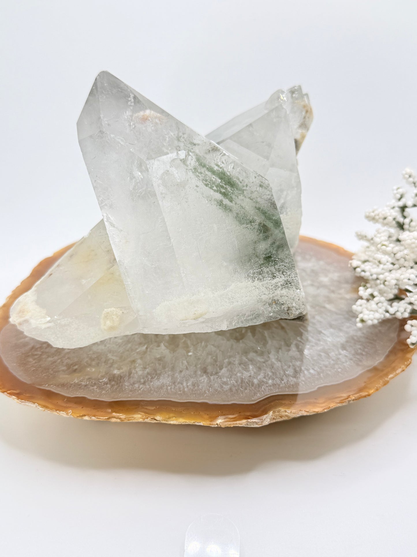 Lodolite (Garden Quartz) Cluster – High-Quality Brazilian Crystal for Manifestation & Spiritual Growth - Auralis Crystals