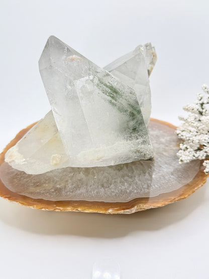 Lodolite (Garden Quartz) Cluster – High-Quality Brazilian Crystal for Manifestation & Spiritual Growth - Auralis Crystals