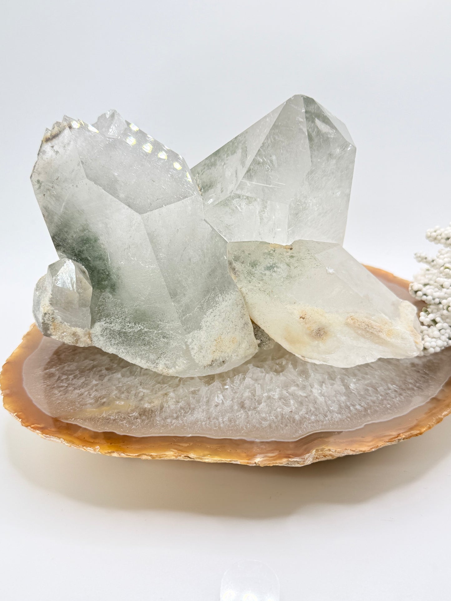 Lodolite (Garden Quartz) Cluster – High-Quality Brazilian Crystal for Manifestation & Spiritual Growth - Auralis Crystals