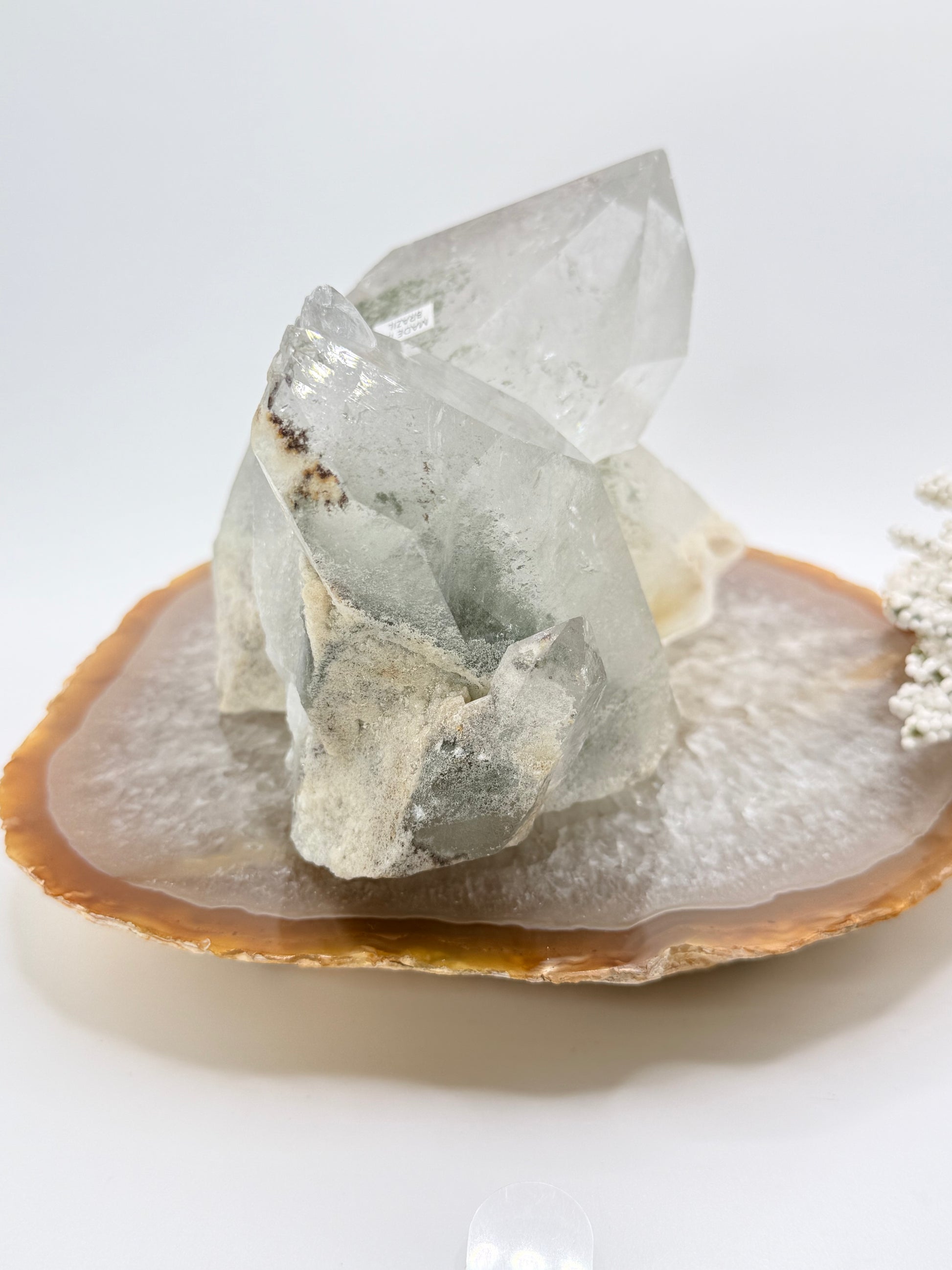 Lodolite (Garden Quartz) Cluster – High-Quality Brazilian Crystal for Manifestation & Spiritual Growth - Auralis Crystals