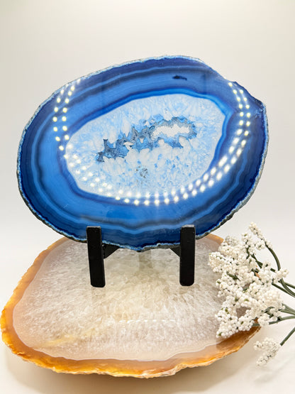 Brazilian Agate Slice – Natural Crystal for Energy & Décor - Auralis Crystals