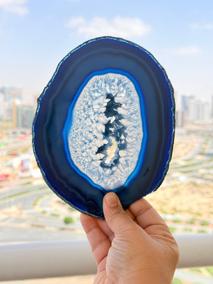 Brazilian Agate Slice – Natural Crystal for Energy & Décor - Auralis Crystals