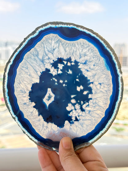 Brazilian Agate Slice – Natural Crystal for Energy & Décor - Auralis Crystals