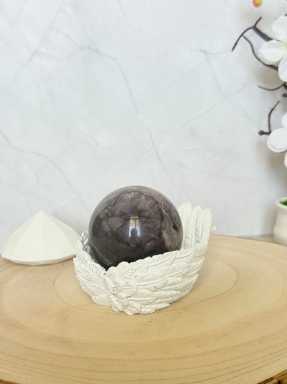 Purple Mica Sphere – Natural Crystal for Calm & Intuitive Clarity - Auralis Crystals