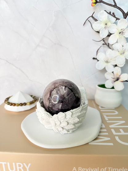 Purple Mica Sphere – Natural Crystal for Calm & Intuitive Clarity - Auralis Crystals