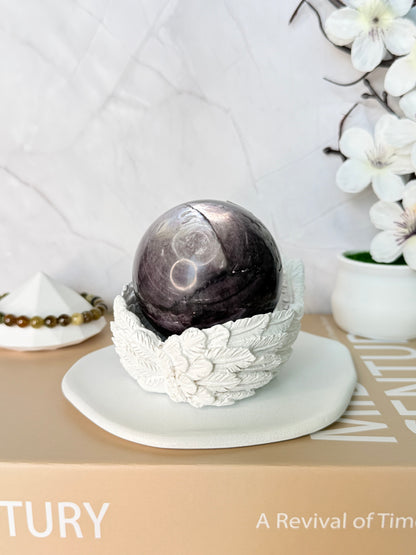 Purple Mica Sphere – Natural Crystal for Calm & Intuitive Clarity - Auralis Crystals