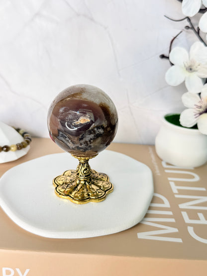 Brazilian Druzy Agate Sphere – Subtle Brilliance
