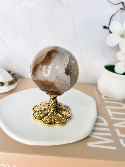 Brazilian Druzy Agate Sphere – Subtle Brilliance
