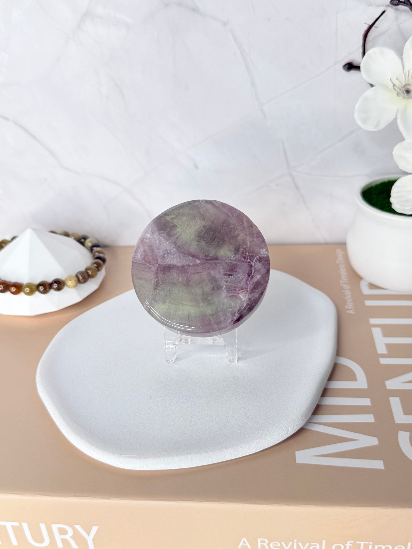 Prismatic Harmony Rainbow Fluorite Discs