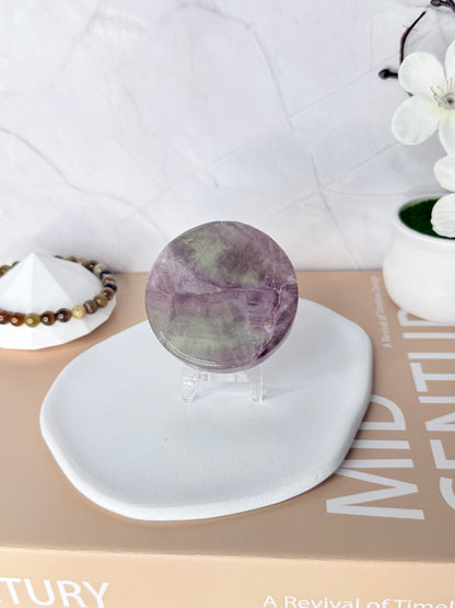 Prismatic Harmony Rainbow Fluorite Discs
