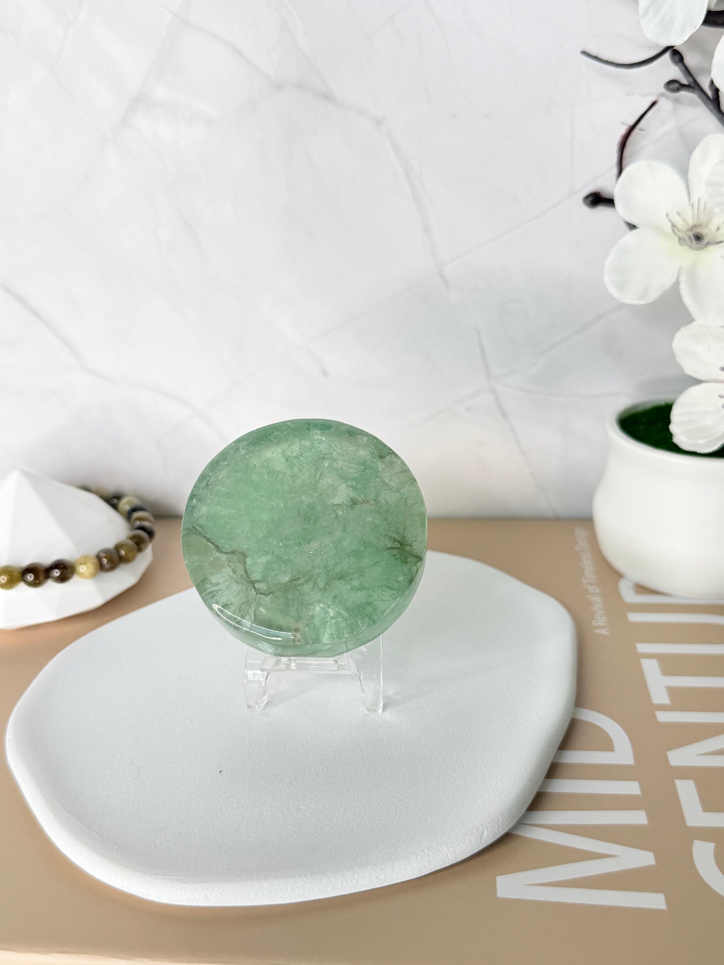 Prismatic Harmony Rainbow Fluorite Discs