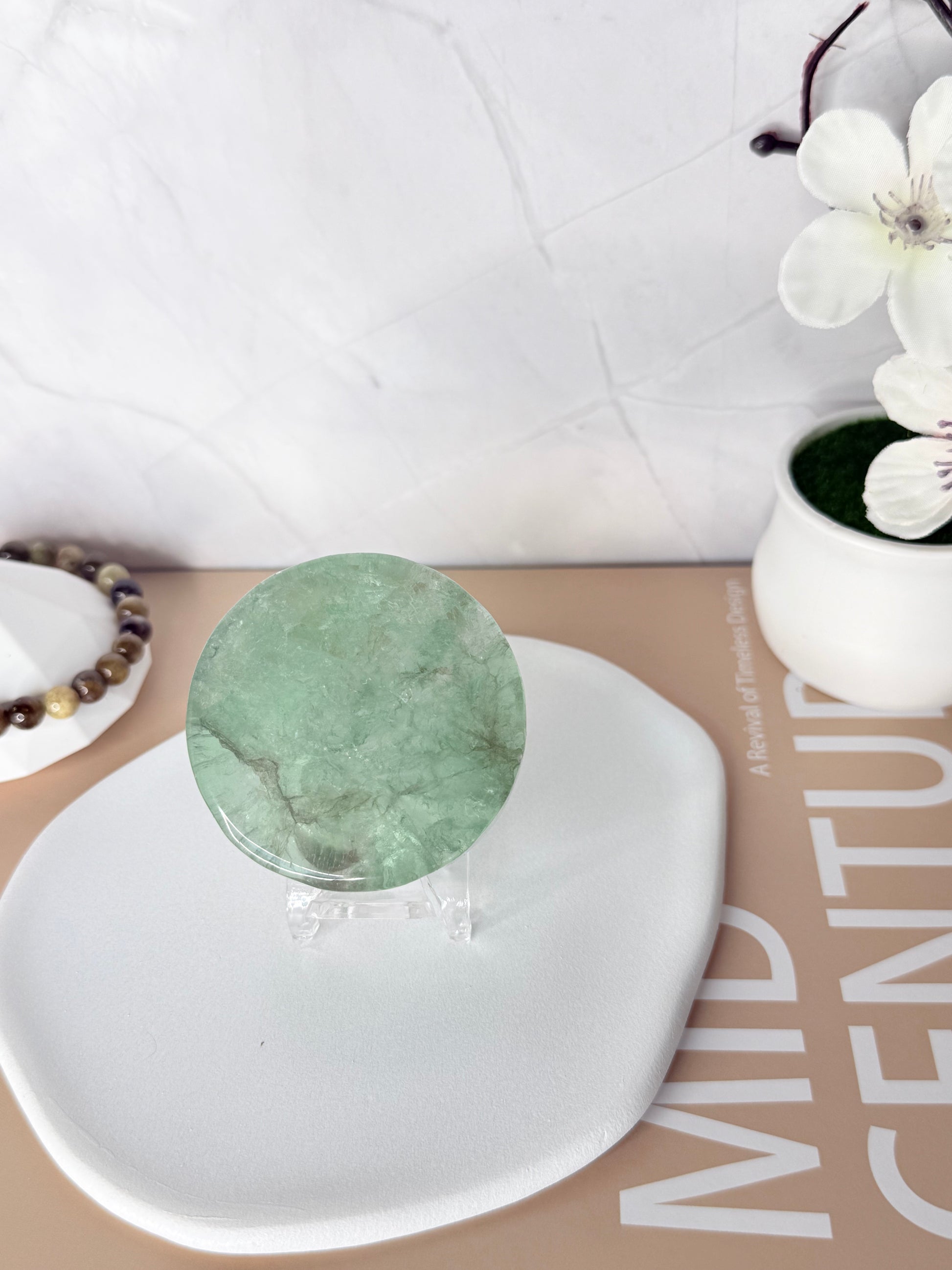 Prismatic Harmony Rainbow Fluorite Discs - Auralis Crystals