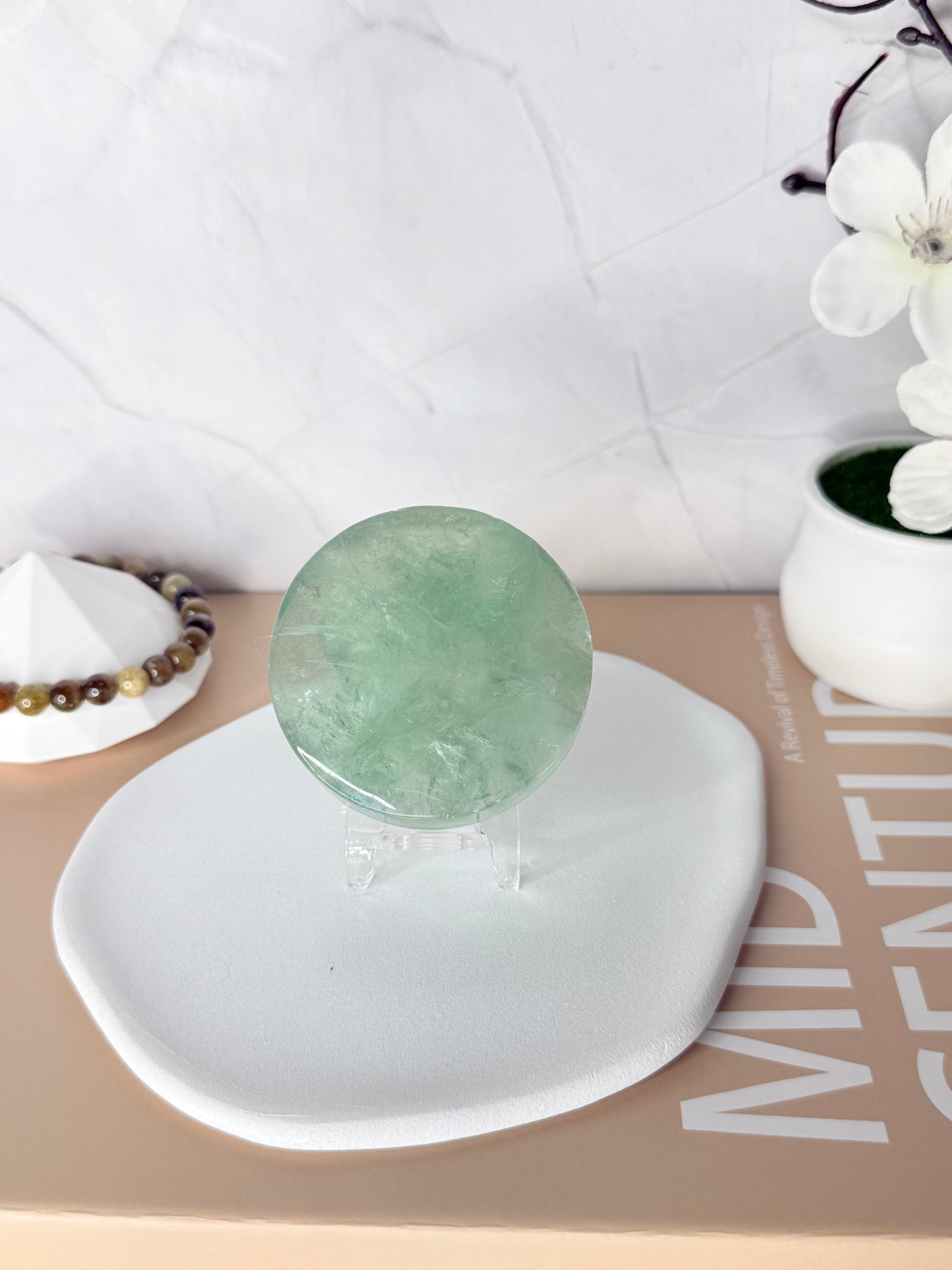 Prismatic Harmony Rainbow Fluorite Discs