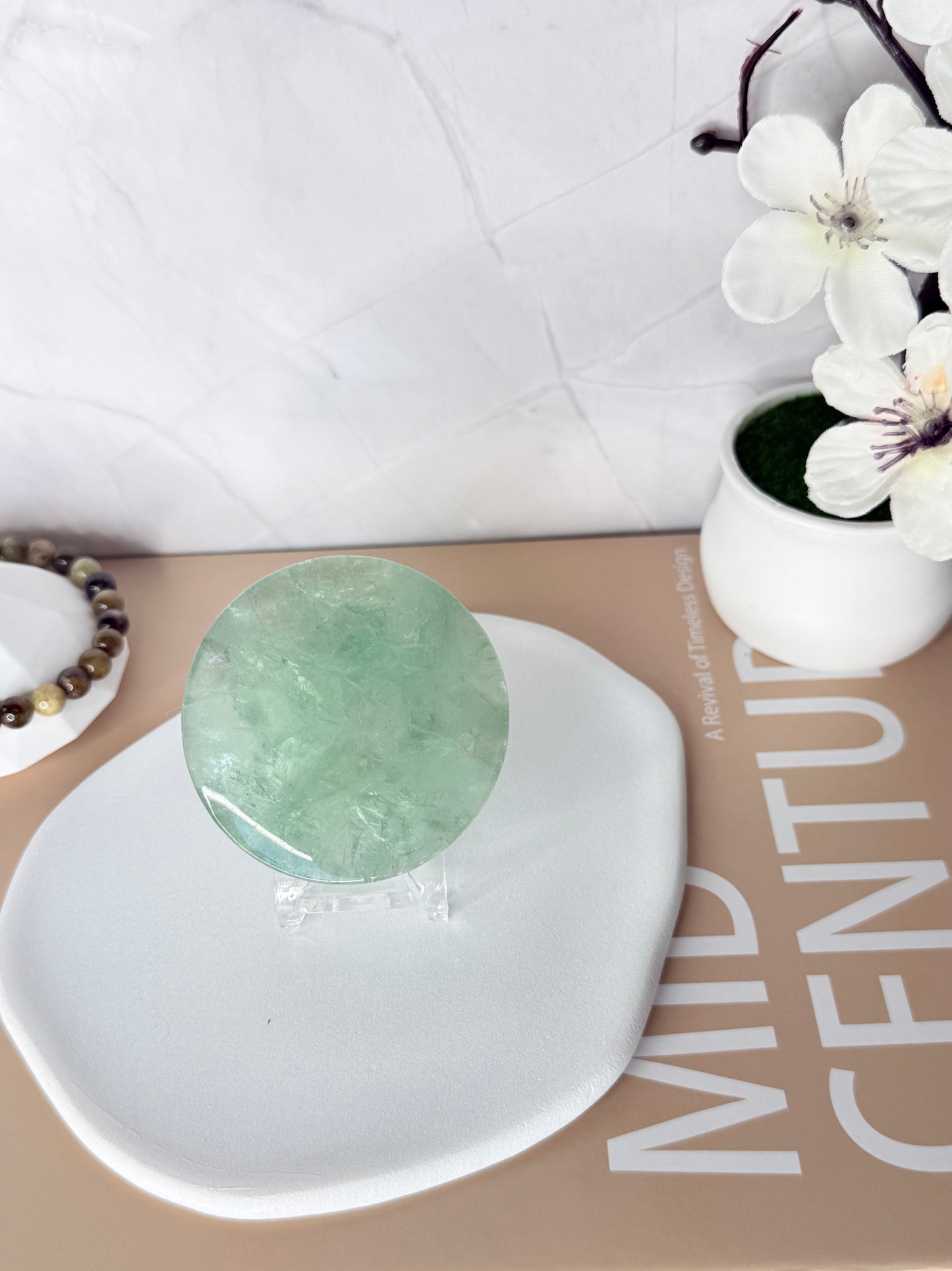 Prismatic Harmony Rainbow Fluorite Discs