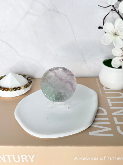 Prismatic Harmony Rainbow Fluorite Discs