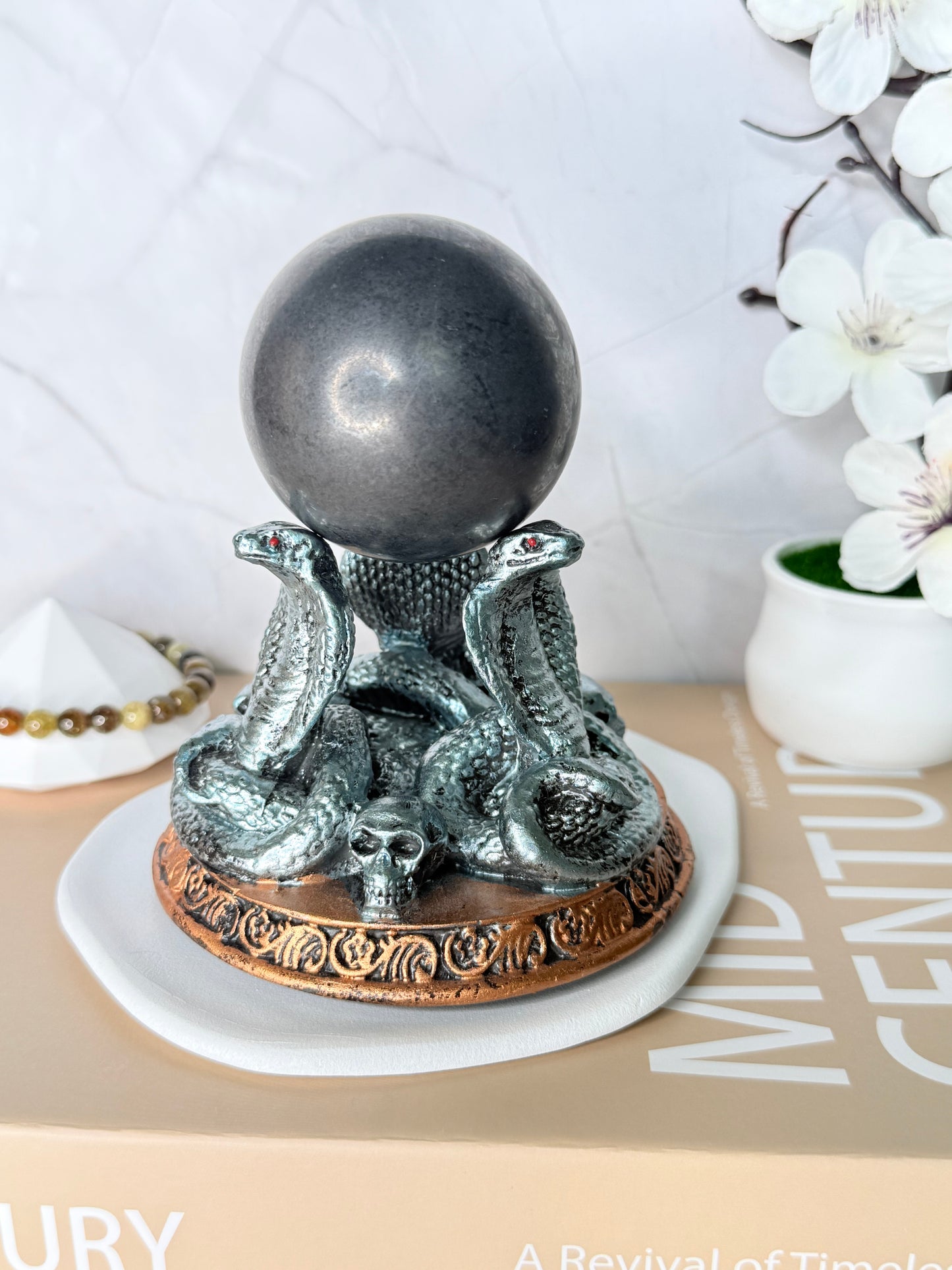 Crystal Sphere Holders – Gothic Display Stands - Auralis Crystals